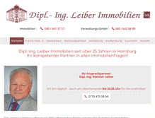 Tablet Screenshot of leiber-immobilien.de